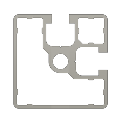 10-4545S2A-0 45MM X 45MM 2 SMOOTH SIDES ADJACENT